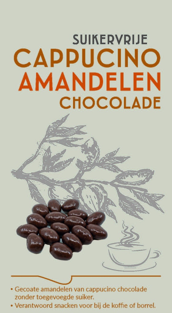 [5048] Amandelen cappucino melk suikervrij crt 1/5kg
